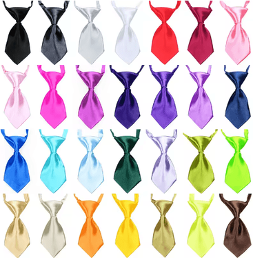 Inspire Picks Adjustable Pet Bow Tie Neckties Set For Dogs & Cats Holiday Grooming Accessories (25 50 100PCS) solid Colors 50pcs