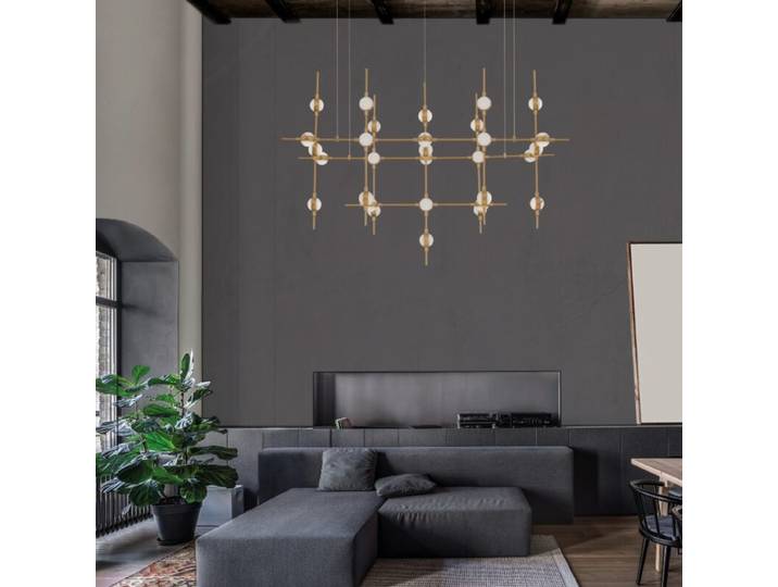 Nova Luce Kronleuchter Atomo Außergewöhnlich, Design, Glamour,
