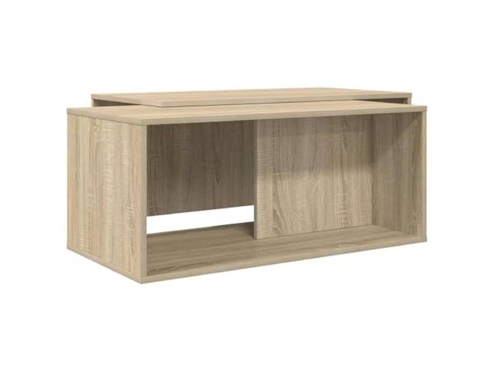 HGFDVCMR Couchtisch 2er Set Sonoma-Eiche Wohnzimmertisch Rechteckig Zwei flexible Kaffeetische für das Wohnzimmer aus robustem Holzwerkstoff bieten reichlich Abstellfläche ohne Schubladen.
