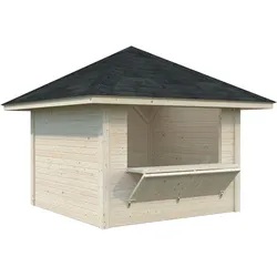 Palmako Marktstand Bianca 8,3 m2 Set 104 - 28 mm naturbelassen