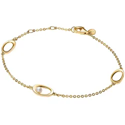 Pandora 564677C01 Damen-Armband Ovale mit Perle Goldfarben, 16 cm