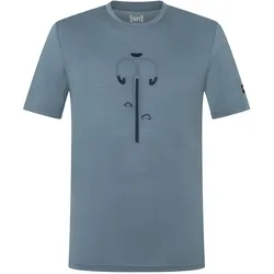 Super Natural, Herren, Velotrikot, Vintage Bike Tee (XXL), Blau, Grau, Türkis, XXL