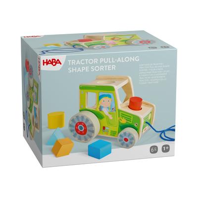 Steckspielzeug HABA "Sortierbox Traktor", grün (bunt), Steckspielzeug, Baby