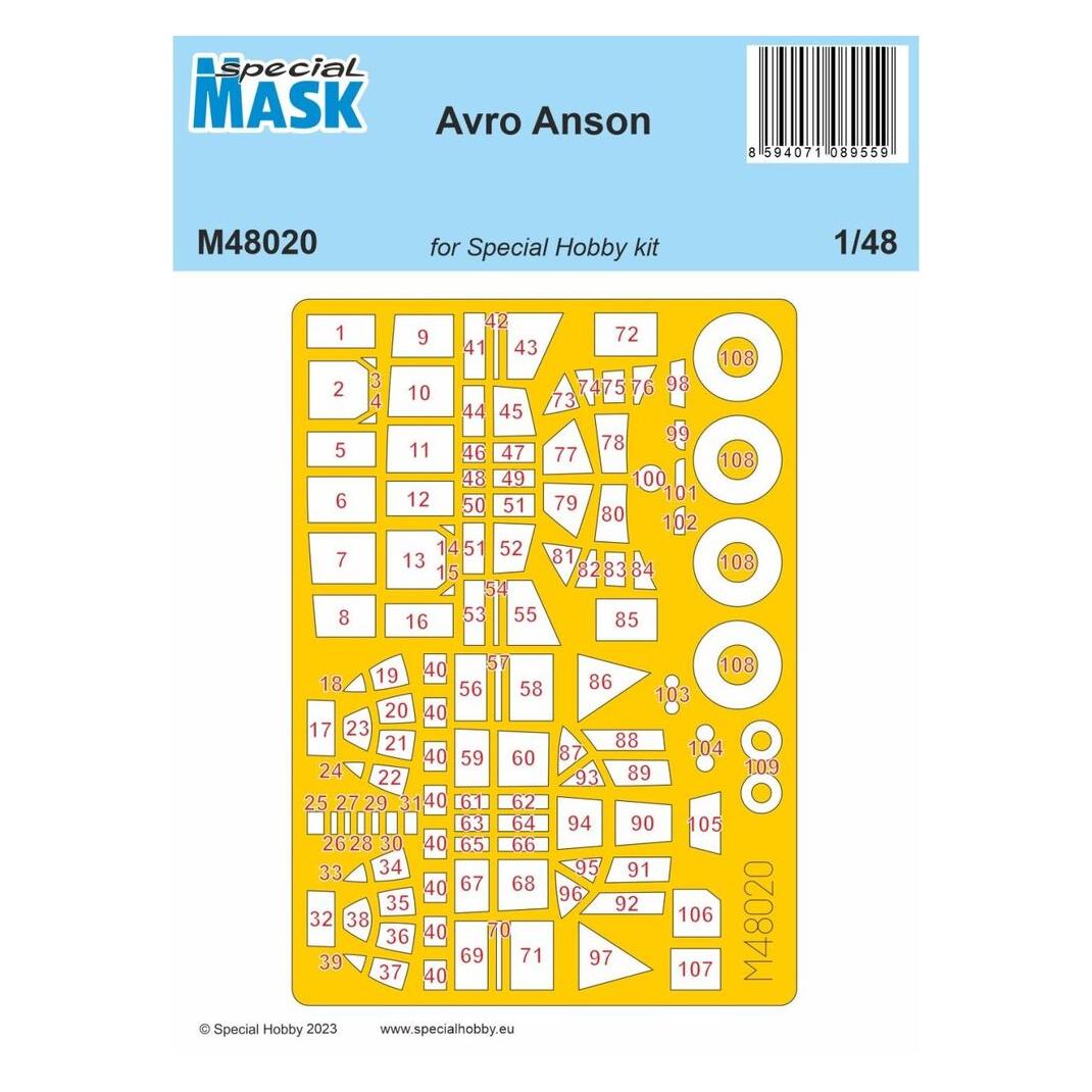 CMK Avro Anson MASK 1/48 (M48020)