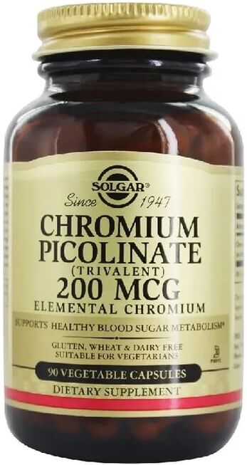 Solgar Picolinato de Cromo 200mgc 90 VCaps