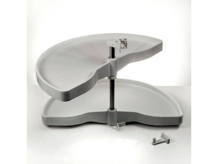 Carrousel pour Armoire d'Angle Demi-Cercle Ferrure Pivotante 1000mm 1/2-Fond Circulaire pour Armoire d'Angle de 100cm