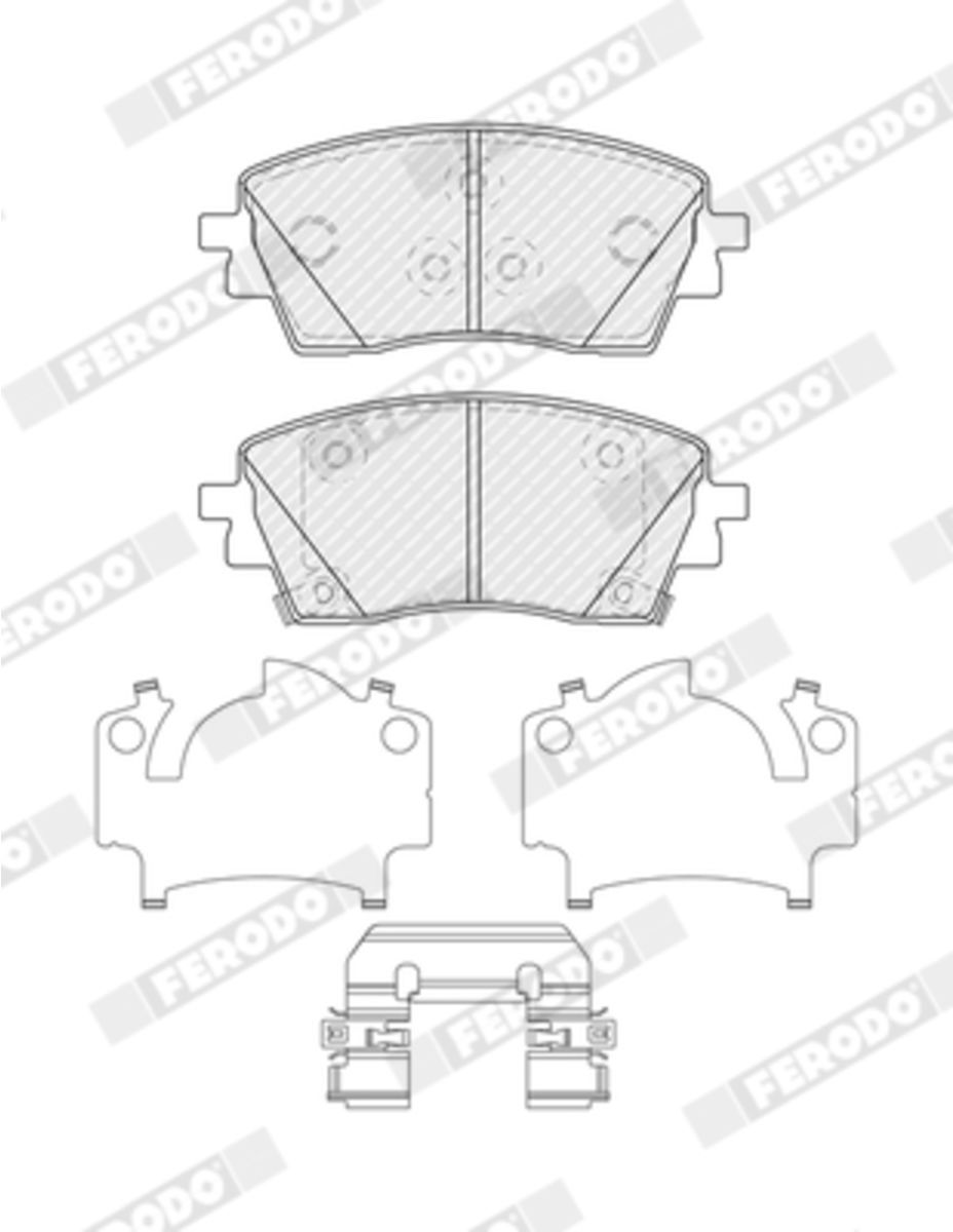Bremsbelagsatz FERODO FDB5633