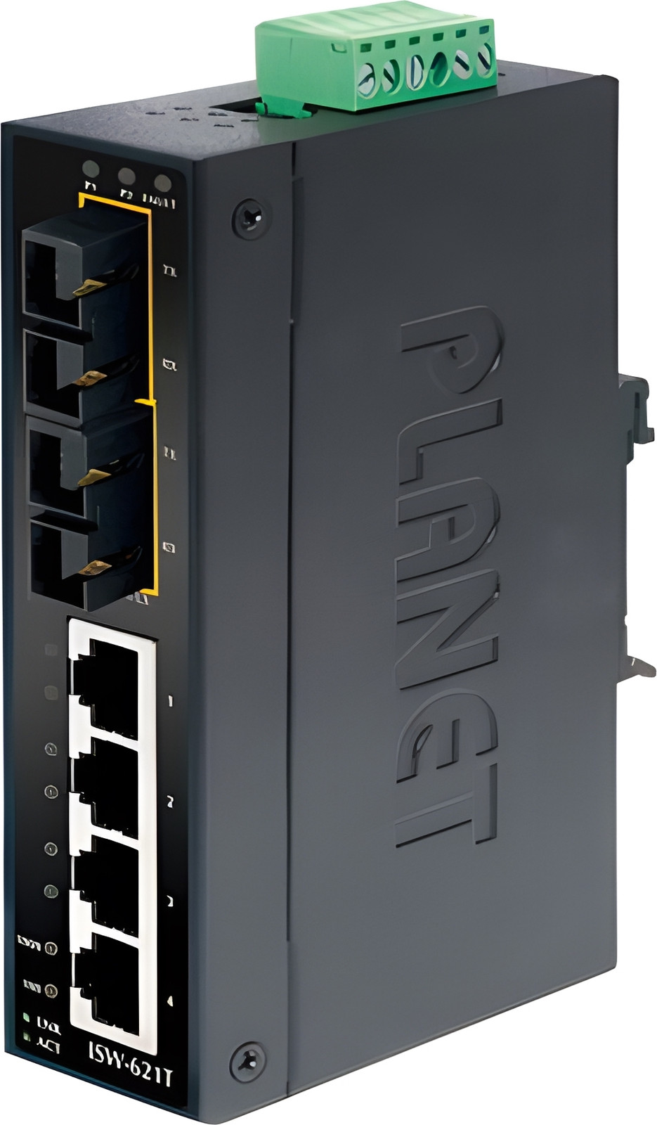 Planet Technology Corp. ISW-621T Industrial Ethernet Switch 4+2 100FX Port Multi-mode