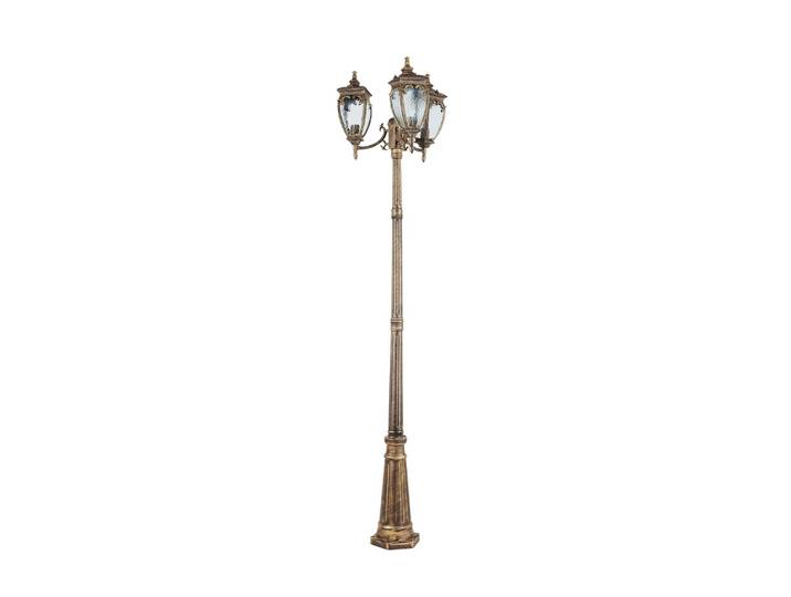 Maytoni Fleur Mastleuchte, gold antik Fleur, dimmbar, messing / gold, Aluminium, Antik