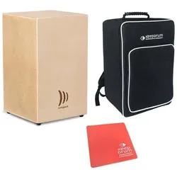 Schlagwerk CBA20S Cajon Bausatz mit Tasche und Pad rot (Cajon), Perkussion, Braun