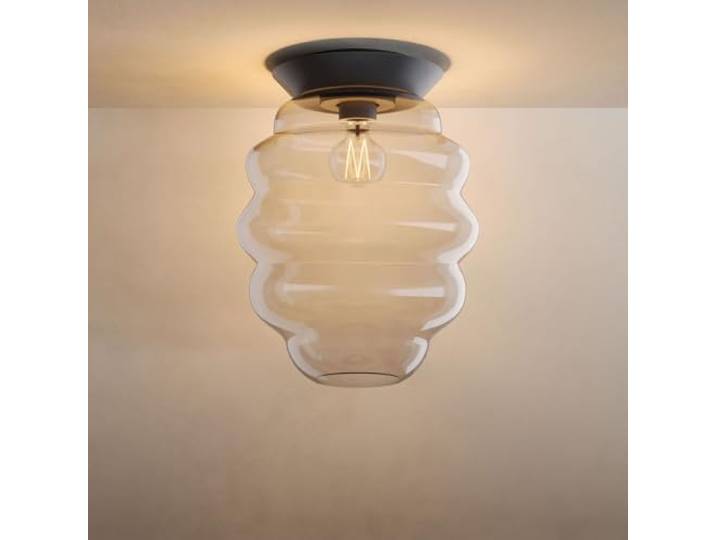 s.luce Echos Glas-Deckenleuchte E27, Farbe:Klar, Größe:Ø 25cm