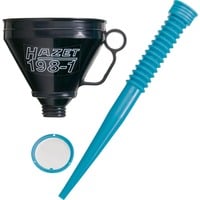 Trichter 198-1 schwarz/blau, mit flexiblem Schlauch
