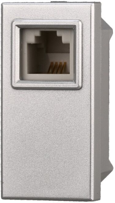 Ettroit Ag2354 Connettore Telefonica Presa Rj11 Colore Grigio Compatibile Con Bticino Axolute