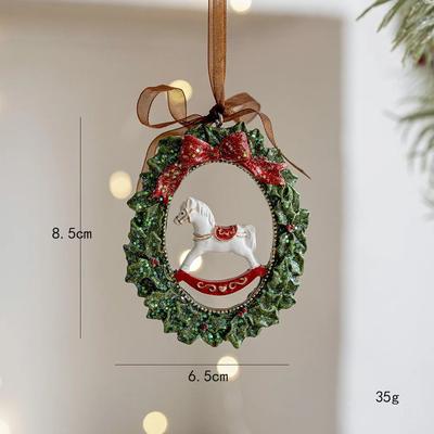 Uplift Treasures Retro 3D Christmas Tree Bell Resin Ornament wreathhorse