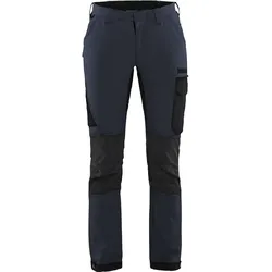 Damen Stretch Servicehose "7122" - C32 - Dunkelmarine/Schwarz