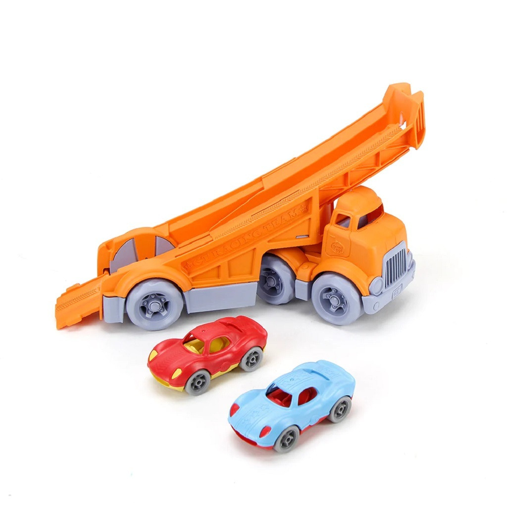 Green Toys raceauto speelgoed met 2 racewagens - milieuvriendelijk