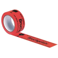 Supra Ratiopac PP-Signalklebeband »Bruchgefahr« schwarz