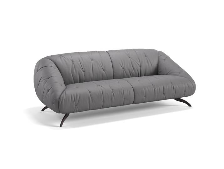 Leder Sofa VARESE 2-Sitzer Designersofa Designercouch Couch