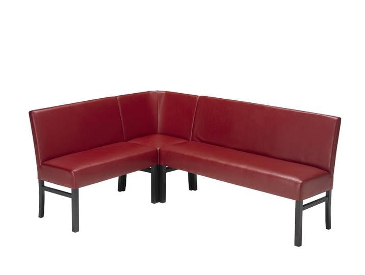 Eckbank Sophie aus Kunstleder und Massivholz