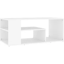 vidaXL Couchtisch Weiß 100x50x40 cm Holzwerkstoff
