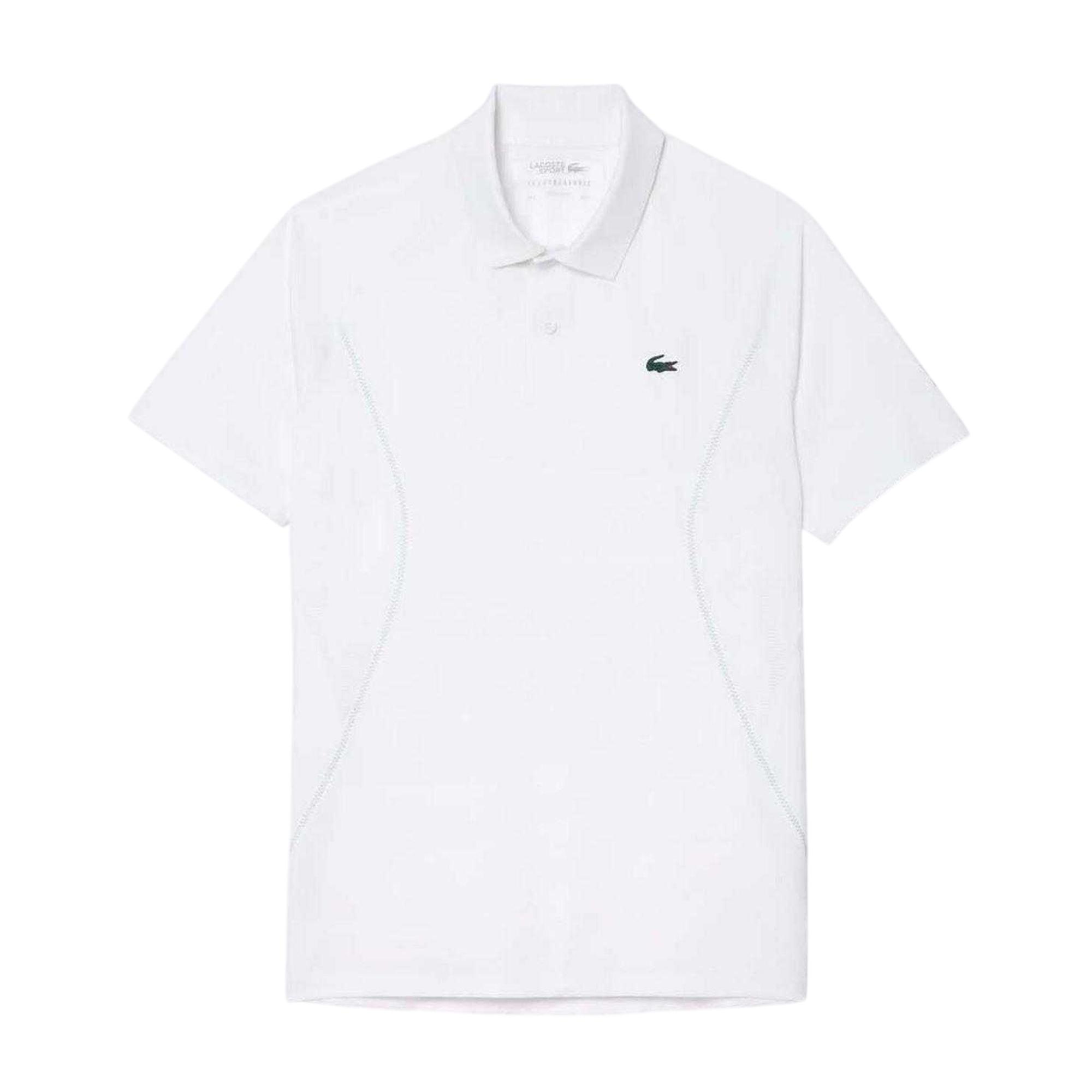 Lacoste - "Tennis x Novak Djokovic" Poloshirt für Herren, Regulär (Weiß)