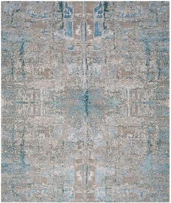 SAFAVIEH Hand-Knotted Centennial Ica Modern Abstract Silk & Wool Rug