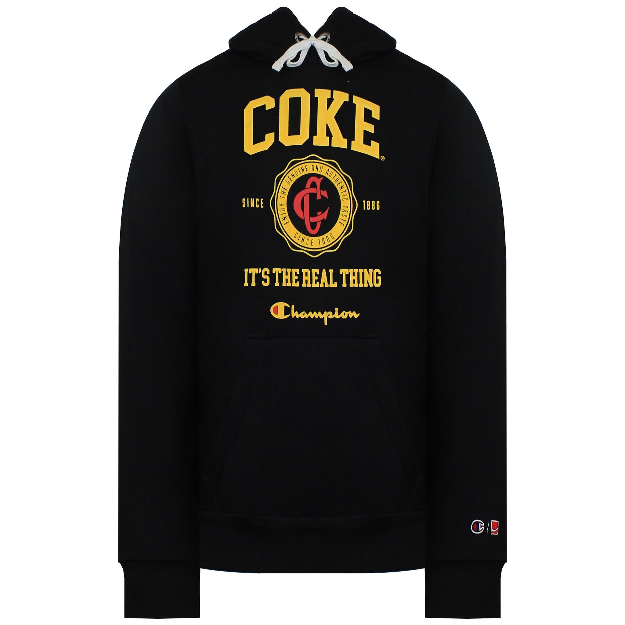Champion x Coca Cola Herren Kapuzenpullover Schwarz