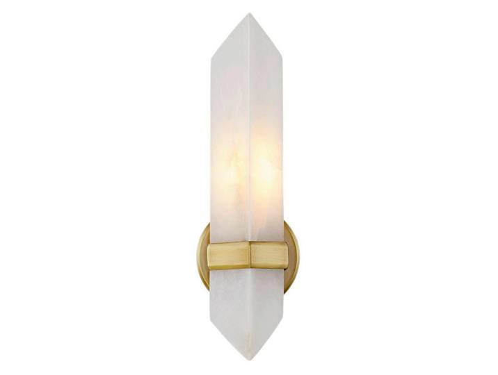 Elstead Lighting Wandleuchte, Messingfarben, Metall, Glas, 9.1x38.1 cm, Lampen & Leuchten, Innenbeleuchtung, Wandlampe, Wandlampen