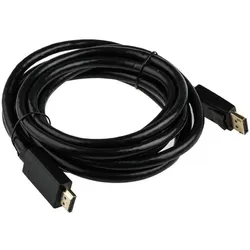 RS PRO DisplayPort-Kabel, Male - Male, 3m (3 m), Videokabel, Schwarz