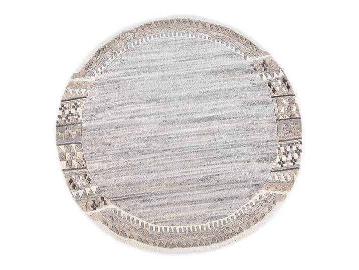 Wollteppich Nakarta 6030 II Grau/Grau Ø 150cm Wolle