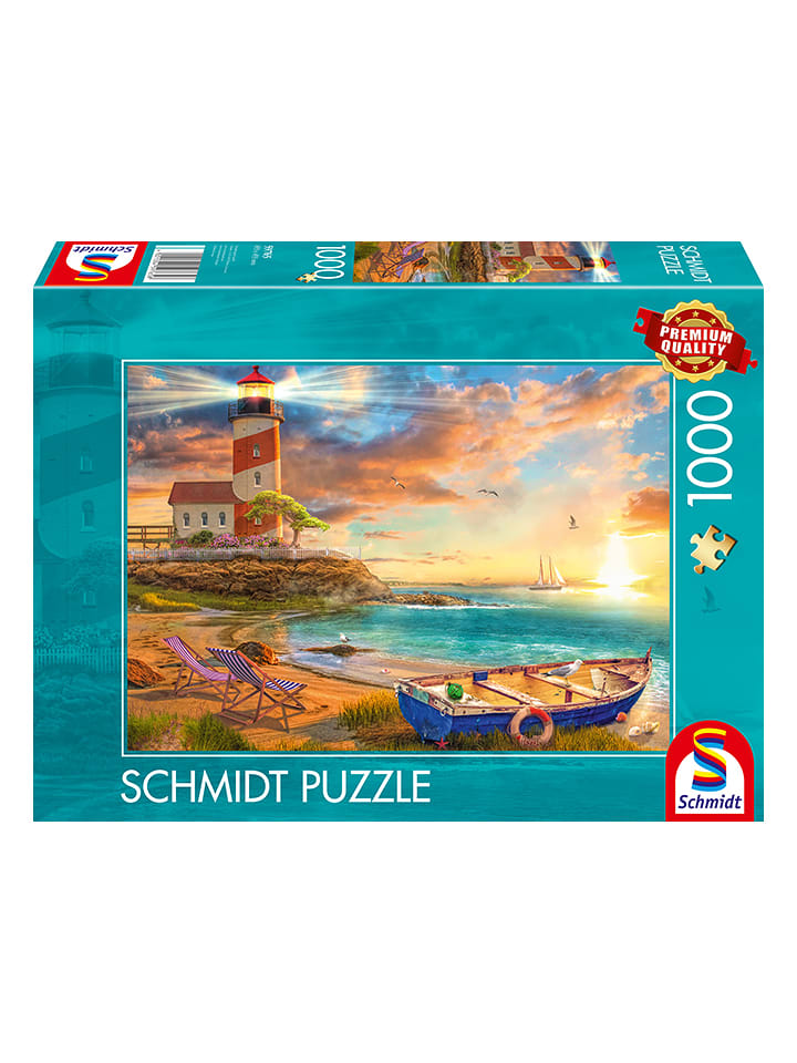 Schmidt Spiele 1.000tlg. Puzzle "Sonnenuntergang in der Leuchtturm-Bucht" - ab 12 Jahren - onesize