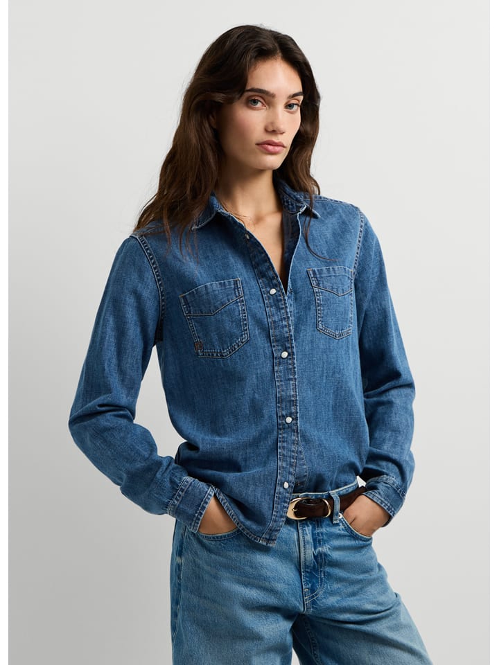 Pepe Jeans Jeans-Hemd "Abbey" in Blau - XS