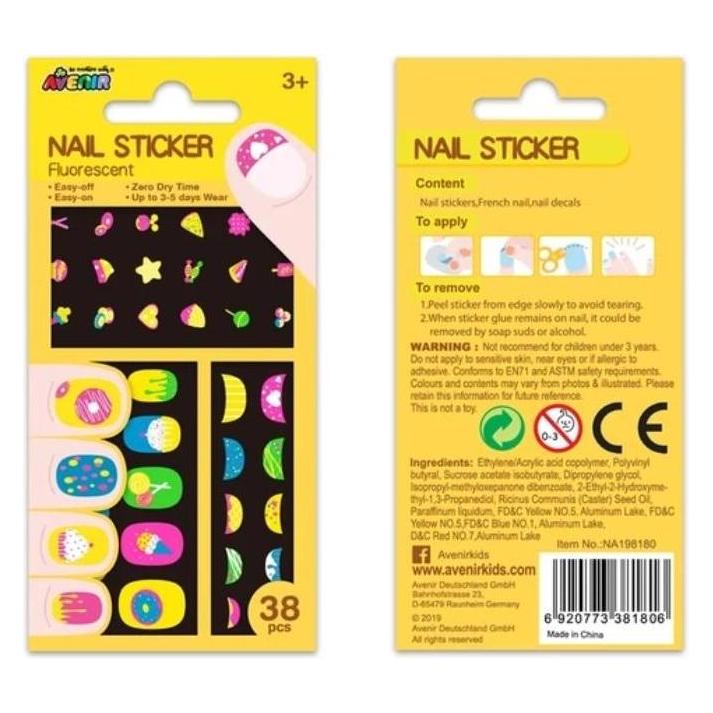 Avenir Nagelsticker - Fluoreszierende Kekse (41234715)
