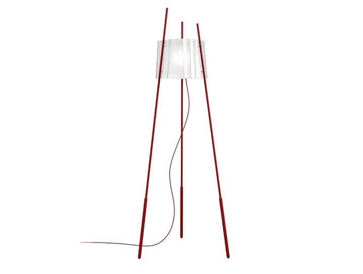 Tyla Stehleuchte Red - KDLN - Wohnzimmer - Design - Metall - Mit Schirm