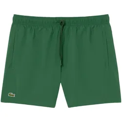 LACOSTE Herren Badeshorts - Swimshorts, Badehose, schnelltrocknend, Logo, uni Grün / 3XL