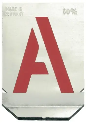 Alarm Werkzeuge 56036888 Buchstaben-Schablonen