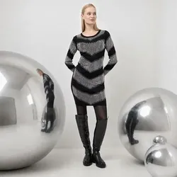 STEFFEN SCHRAUT SELECTION Kleid Rundhalsausschnitt Strassteinapplikation figurbetont