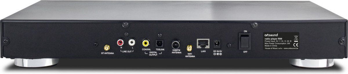 ArtSound R99 Radioplayer met Internet en Bluetooth - Zwart