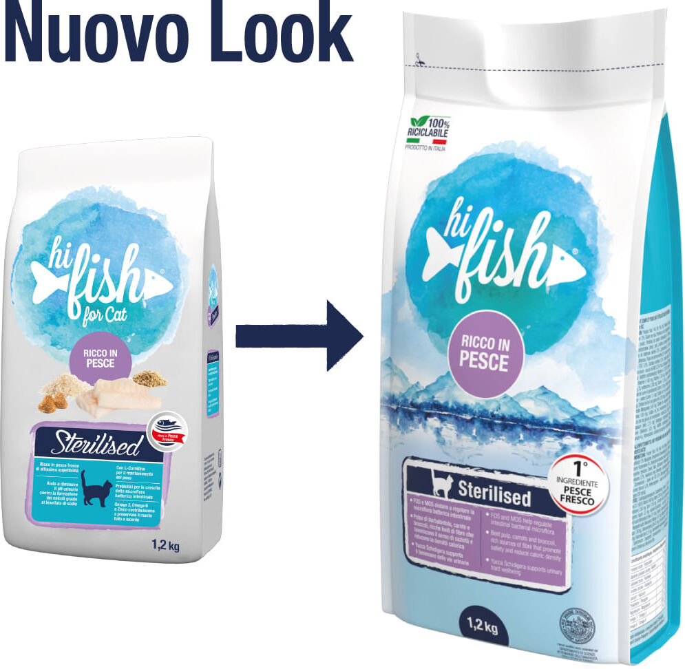 Hi Fish Cat Adult Sterilised Pesce 300G