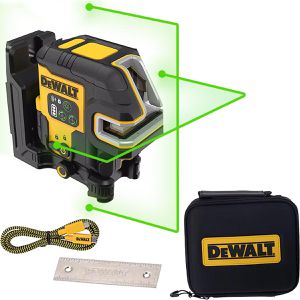 DeWalt Kreuzlinienlaser DCLE14251GB-XJ, 10,8V, grüner Laser, selbstnivellierend, mit Akku und Halterung