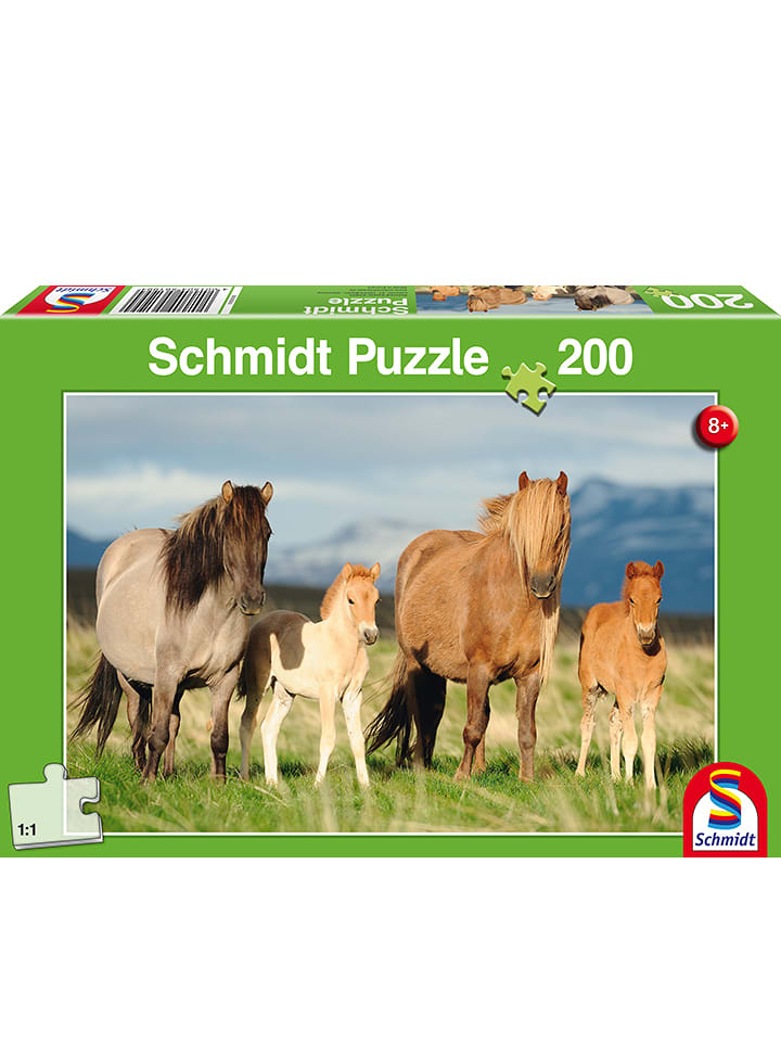 Schmidt Spiele 200tlg. Puzzle "Pferdefamilie" - ab 8 Jahren - onesize