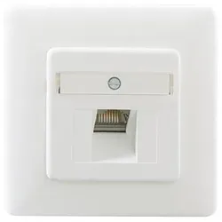 Rutenbeck Datenanschlussdose flex reinweiss UAE-Cat.6A iso-8 Up 1xRJ45s LSA