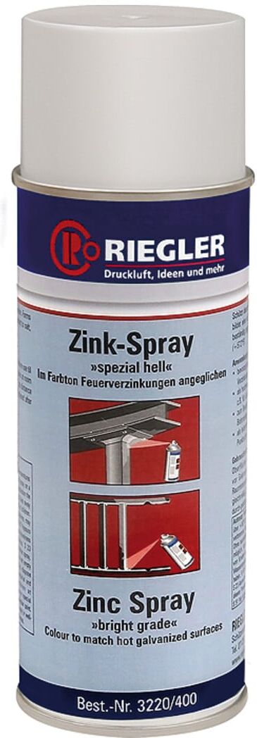 Riegler Zink-Spray, Temperatur max. 300 °C, 400 ml (3220/400)