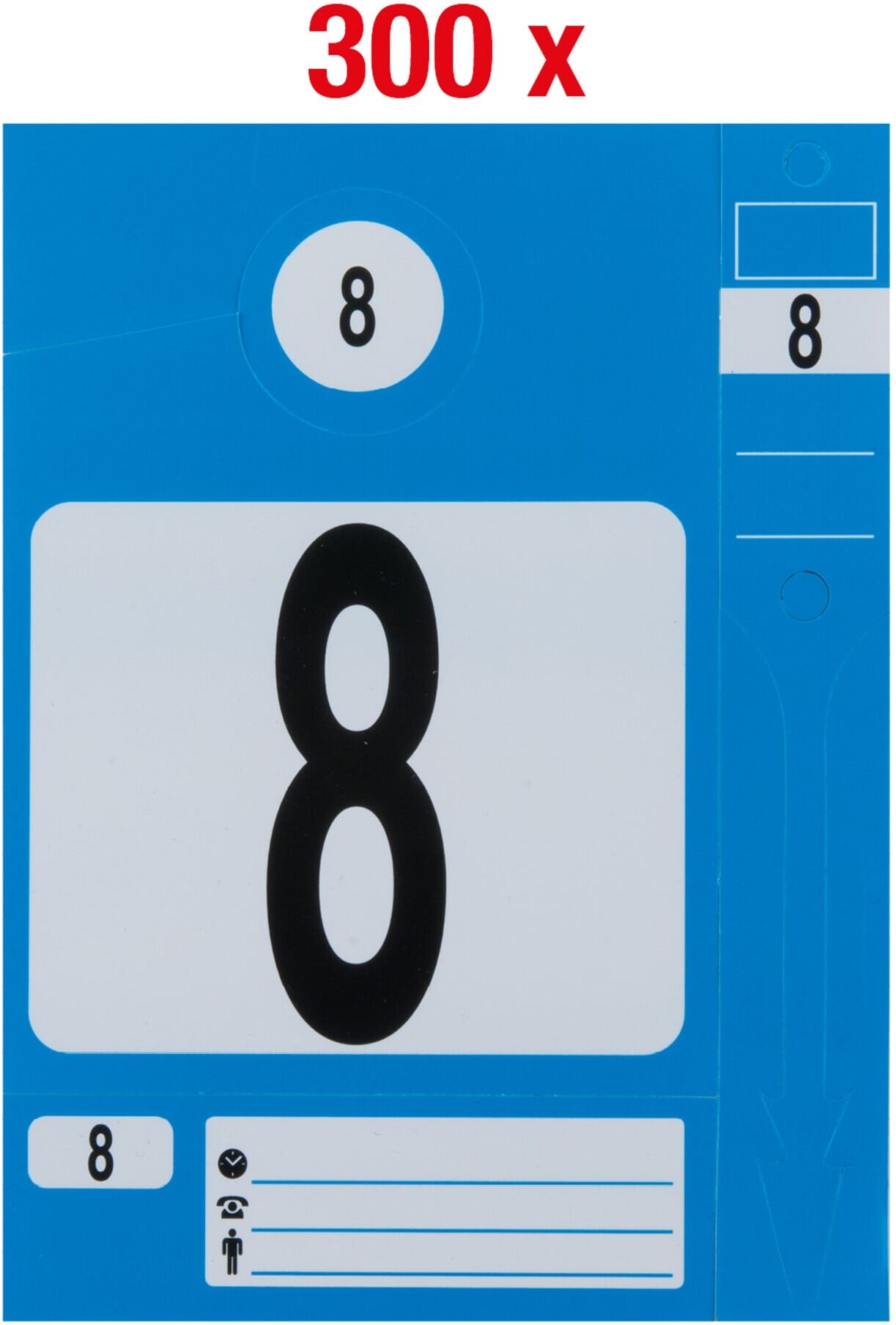 KS Tools Schlüsselanhänger-Set, blau, 300 Stück (500.8016)