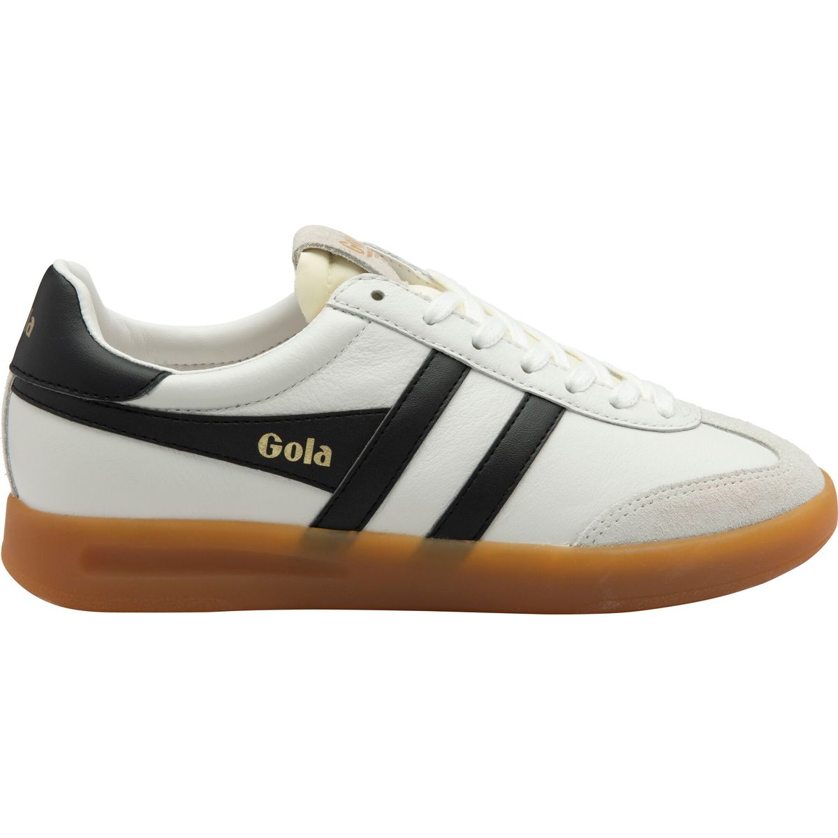 Gola Cyclone Leather Sneaker Women white/black/gum (WH) 36 CLB743-WH-36-whiteblackgum