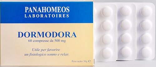 PANAHOMEOS LABORATOIRES S DORMODORA 60TAV 500MG"PANAHOM