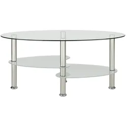 Couchtisch  Vignola , transparent/klar , Maße (cm): B: 55 H: 41