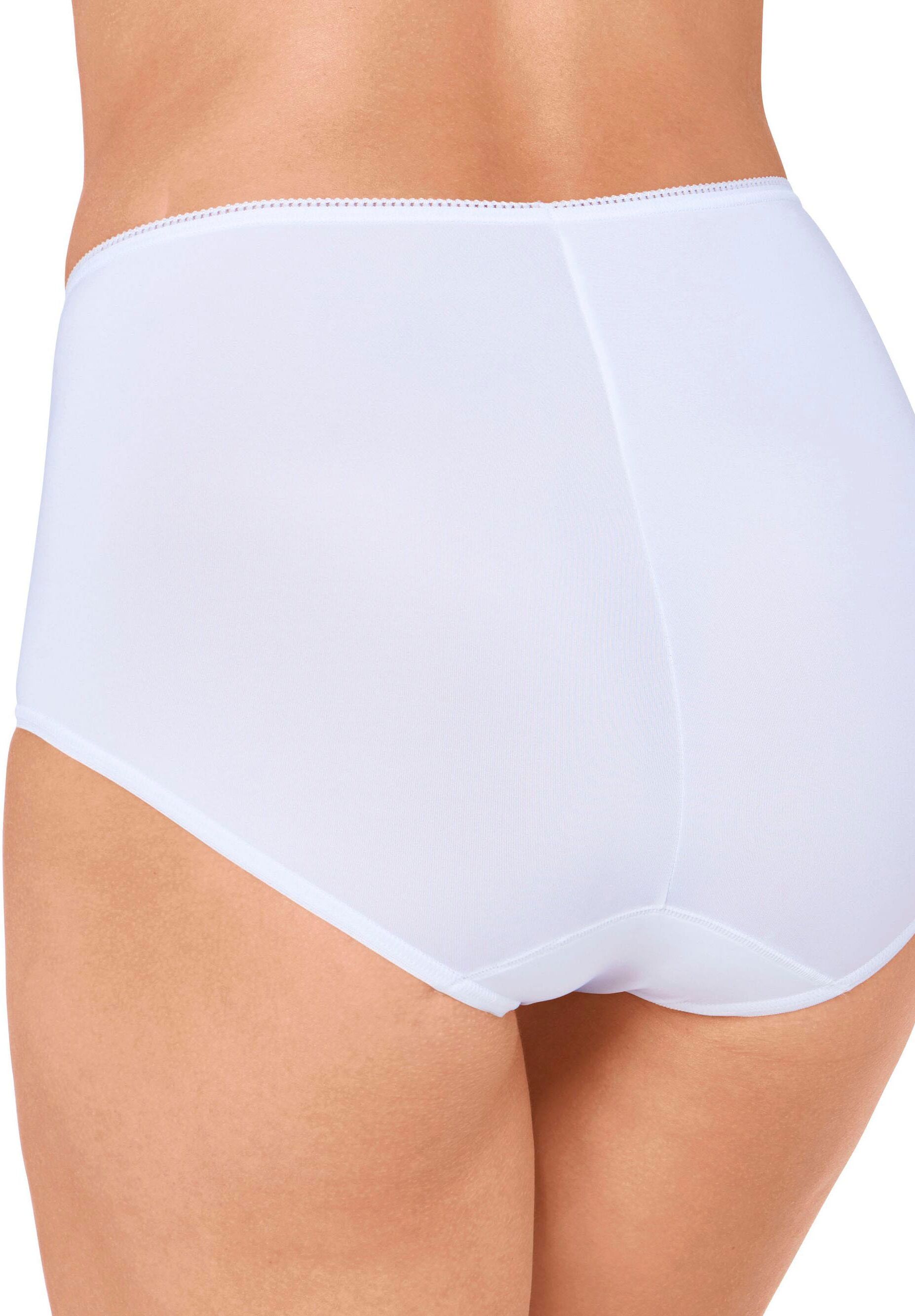 Maxislip SLOGGI "24/7 Microfibre", Damen, Gr. 44, Microfaser, weiss (weiß), Microfaser, Obermaterial: 88% Polyamid, 12% Elasthan, unifarben, körpernah, Unterhosen Maxislip, besonders dehnbare Qualität, leicht, atmungsaktiv, moderner Look weiß 44, Microfas