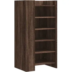 vidaXL Schuhschrank Braun Eichen-Optik 52x37,5x100 cm Holzwerkstoff