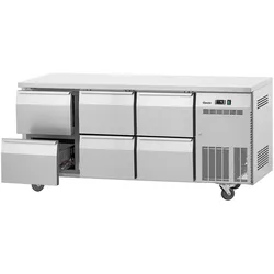 Bartscher Kühltisch Easy S6-1501, mit Schubladen, fahrbar
